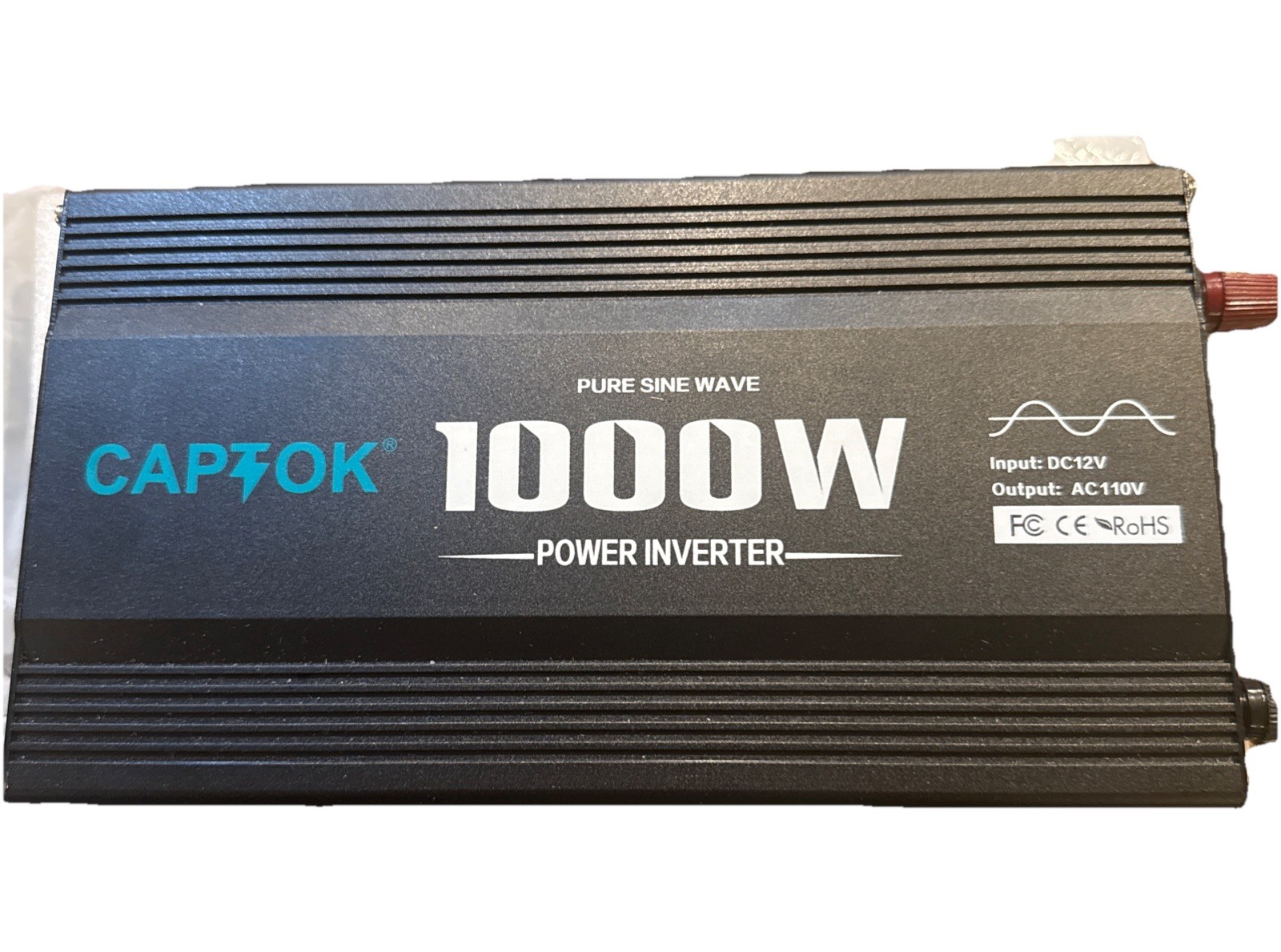 1000W Pure Sine Wave Inverter Power Converter Solar Home Camp RV Captok gallery
