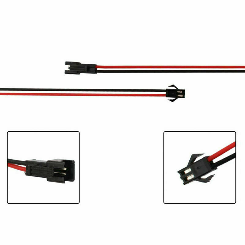 0.5M/1/2M JST SM 2-Pin Connector plug Female to Male Extension Cord Wires Cables gallery