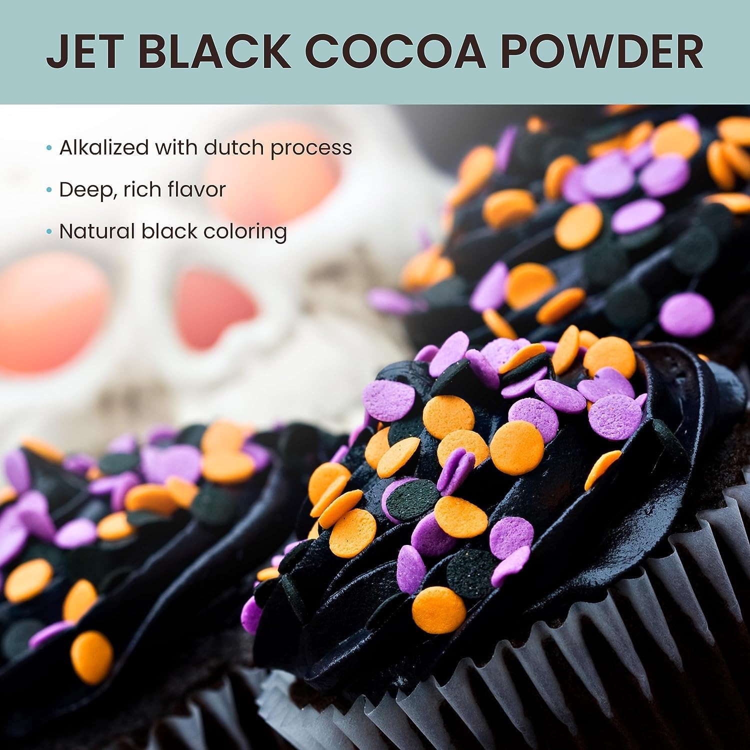 Dutch Processed Black Cocoa Powder for Baking | Unsweetened, Vegan, Keto gallery