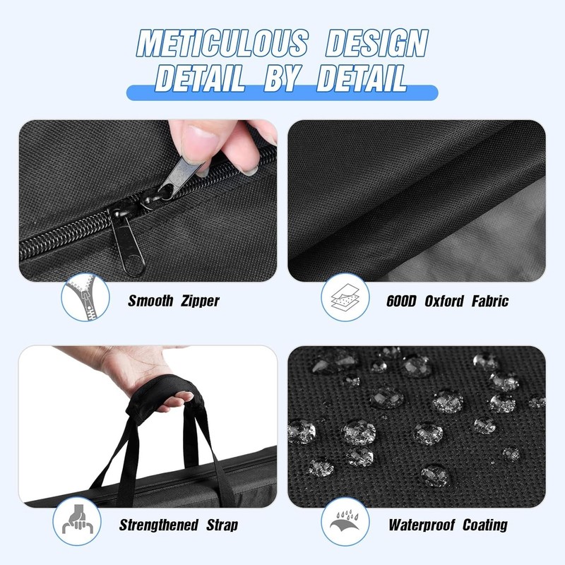 Durable Dustproof Solar Panel Carry Case - 600D Oxford Fabric, Black 21.7'' gallery