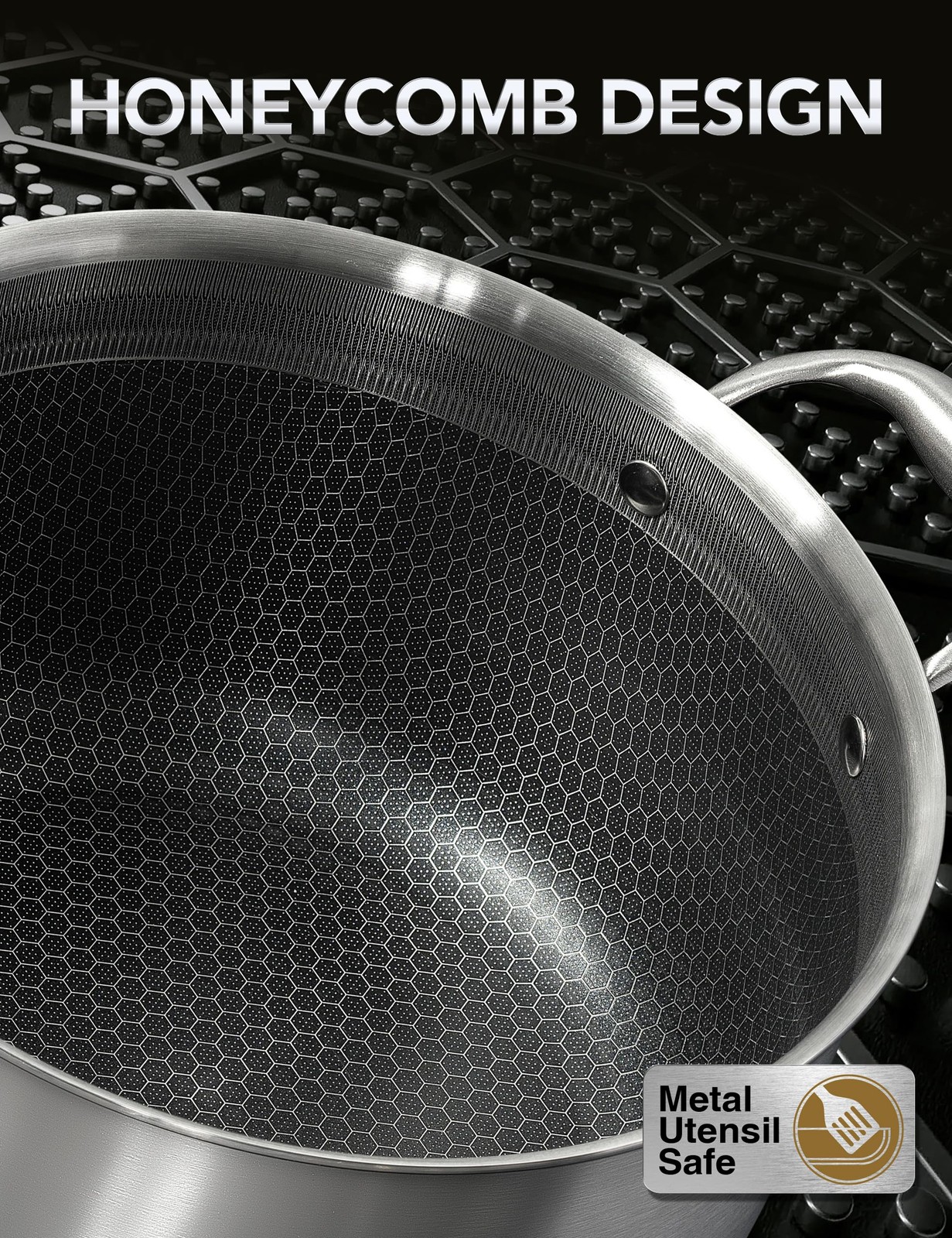 Michelangelo 6 Quart Tri-ply Stainless Steel Stock Pot Nonstick Lid gallery