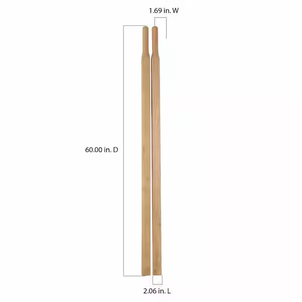 True Temper Wheelbarrow Handles 60 in Hardwood Replacement Pack of 2 Heavy Duty gallery