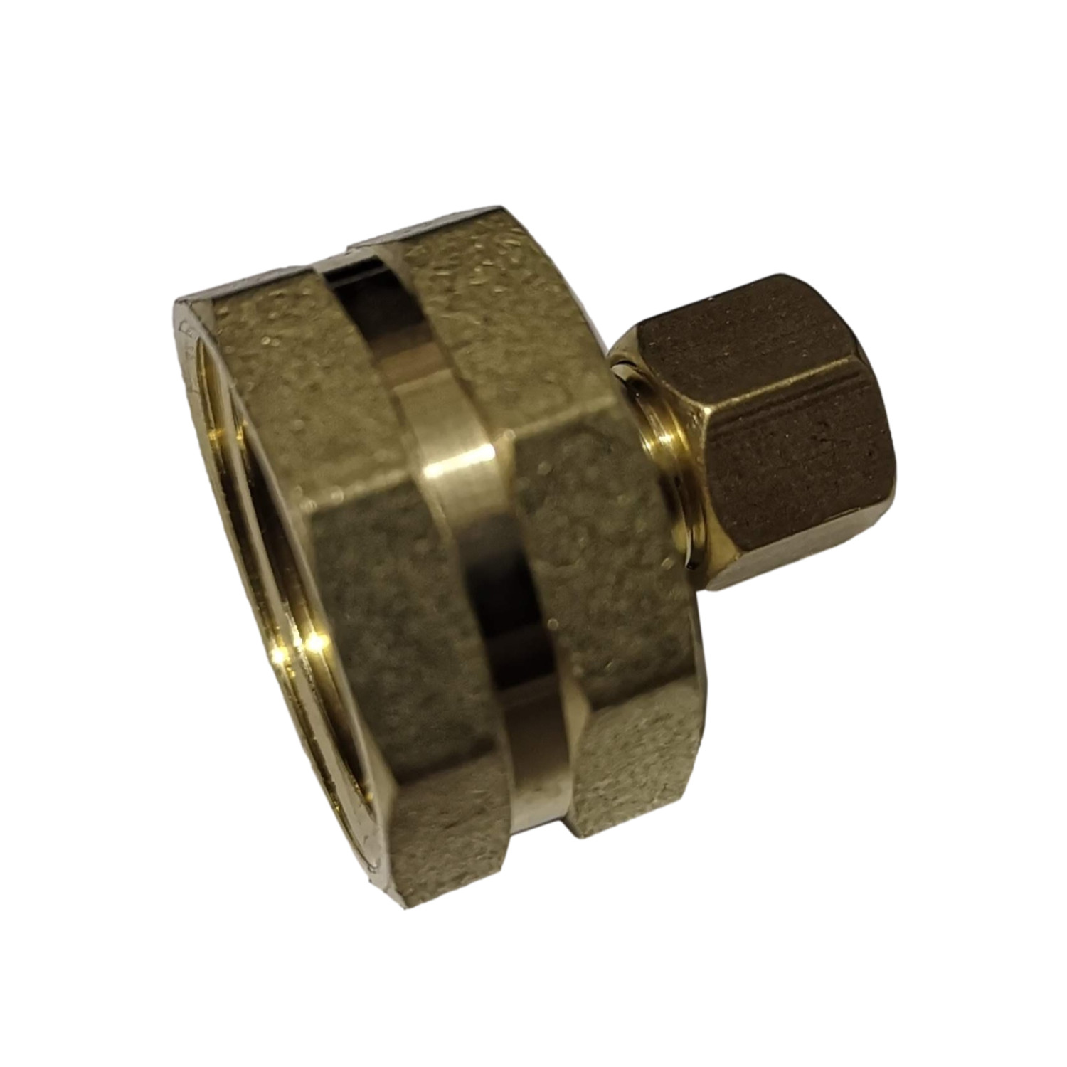 1) 1/4" OD Compression x 3/4" FHT Garden Hose Threaded Female Adapter, Lead Free gallery
