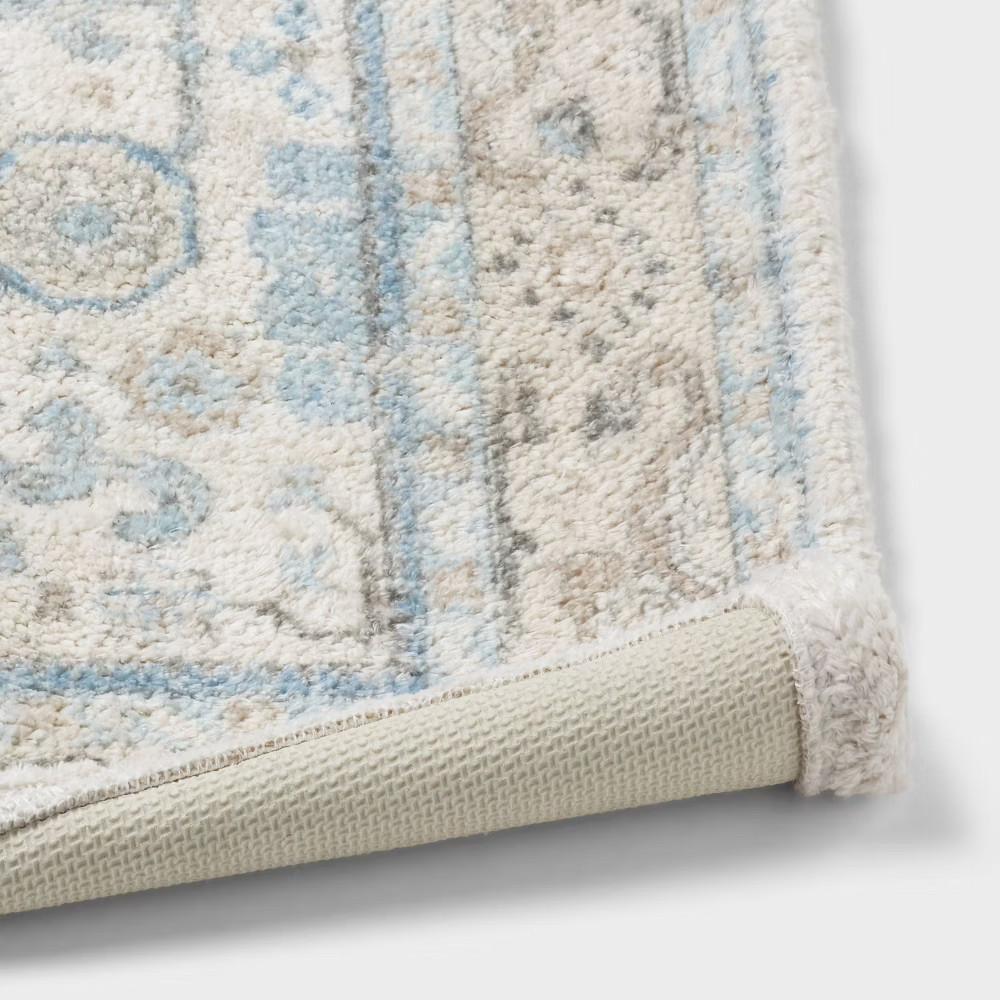 24"x36" Oversized Medallion Bath Rug Cream - Threshold gallery