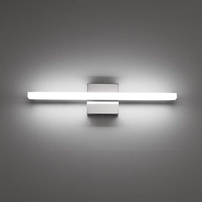 Combuh Modern Bathroom Light Fixtures over Mirror 16 Inch IP44 9W Chrome Bar gallery