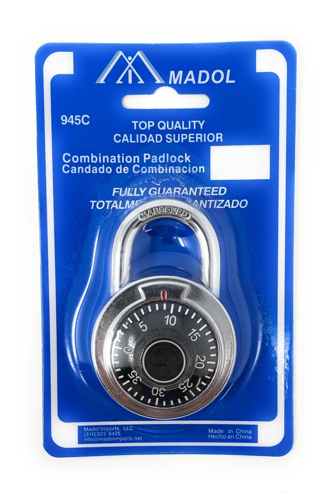 Standard Dial Combination Lock, 2 in. Wide with Different Combination gallery