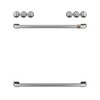 Cafe CXFCGHKPMSS Gas Knobs and Handle 30" Kit for Café Ranges,  Stainless gallery