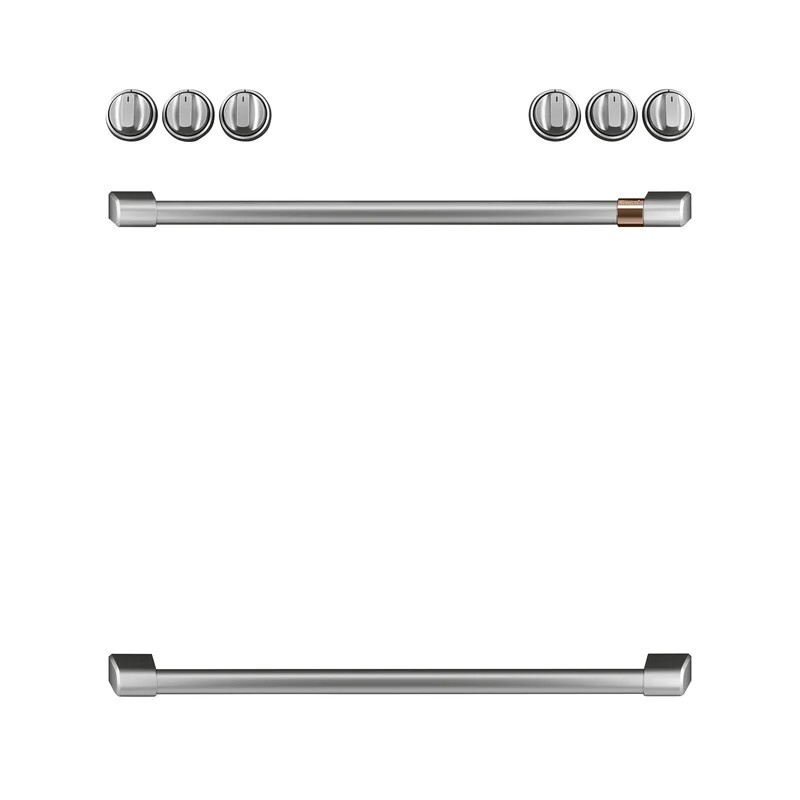 Cafe CXFCGHKPMSS Gas Knobs and Handle 30" Kit for Café Ranges,  Stainless gallery