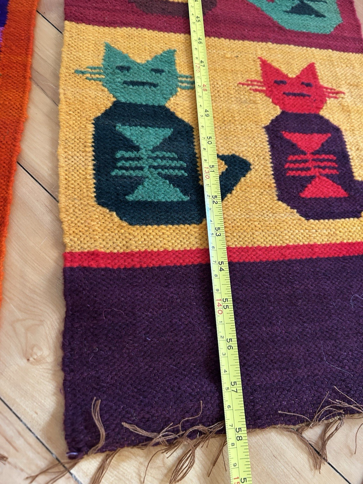 Vtg. Handwoven Peruvian Wool Textiles -Authentic Andean Folk Art (Set Of 3) gallery