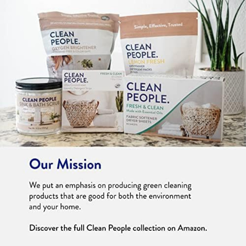 Clean People Laundry Detergent Sheets - Recyclable Packaging, Hypoallergenic, St gallery