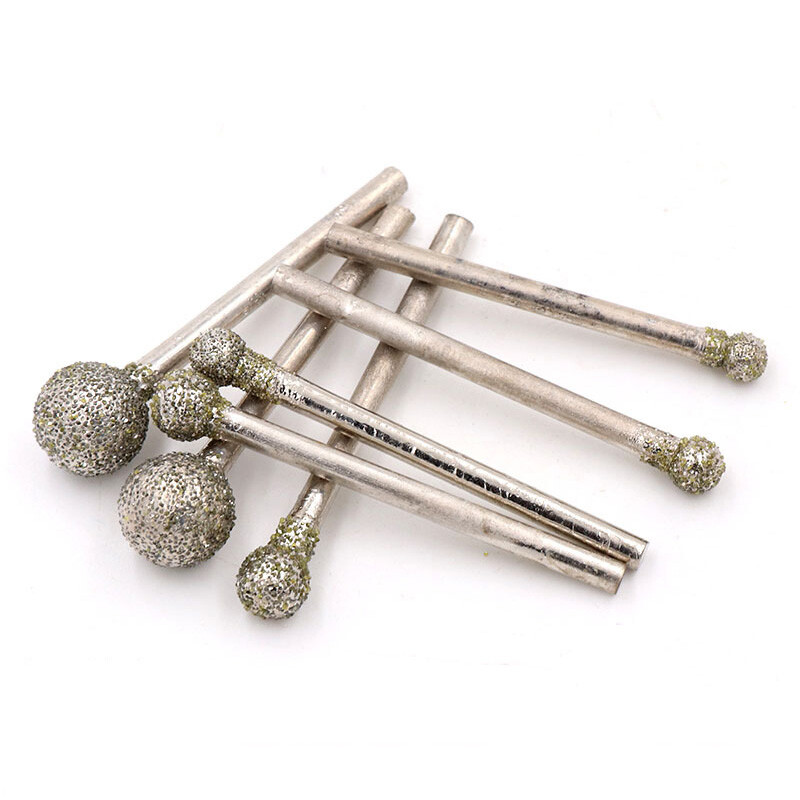 3mm-10mm Round Diamond Burr Drill Bits Grinding Carving for Dremel Rotary Tool gallery