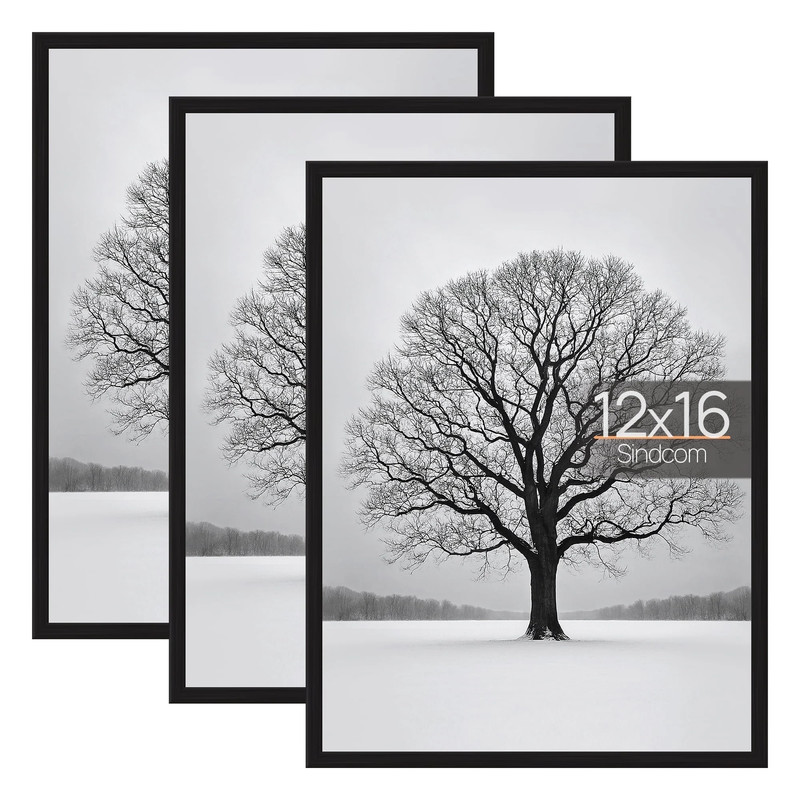 Picture Frames 3-Pack Posters 11x17, 16x20, 16x24, 18x24, 20x30, 24x24, 24x36 gallery