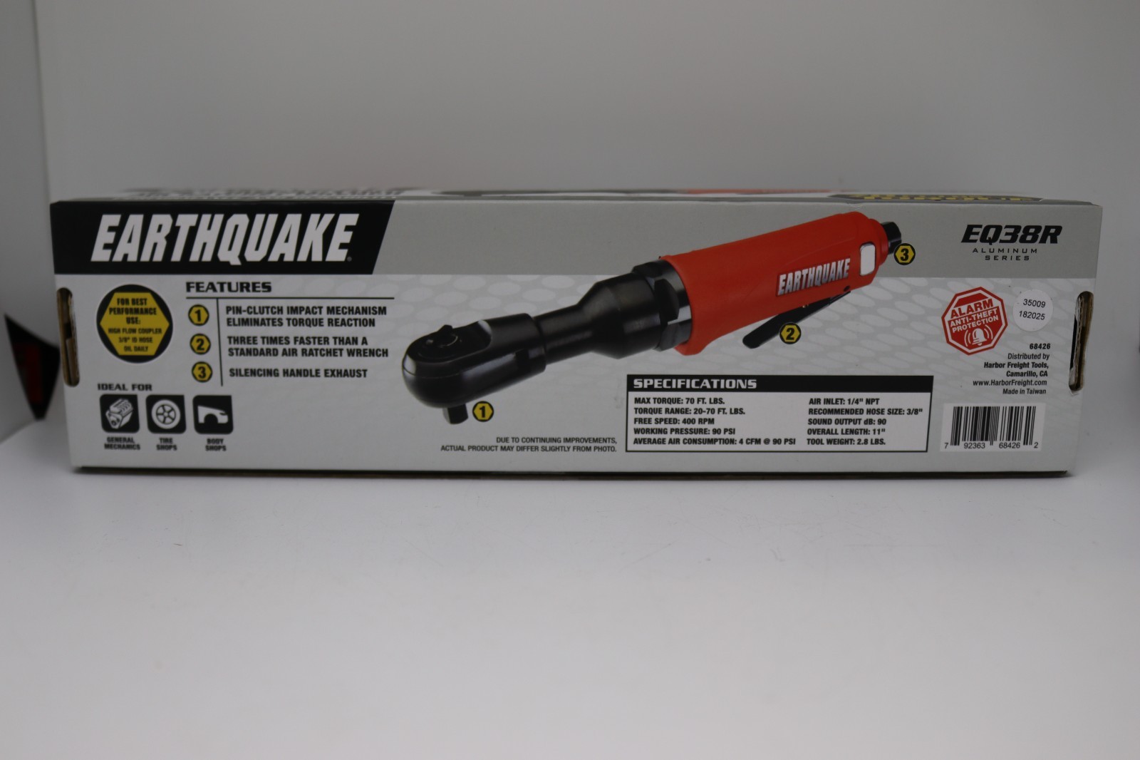 Chief Professional 3/8" Reversible Air Angle Drill with Lever Throttle - #58613 gallery