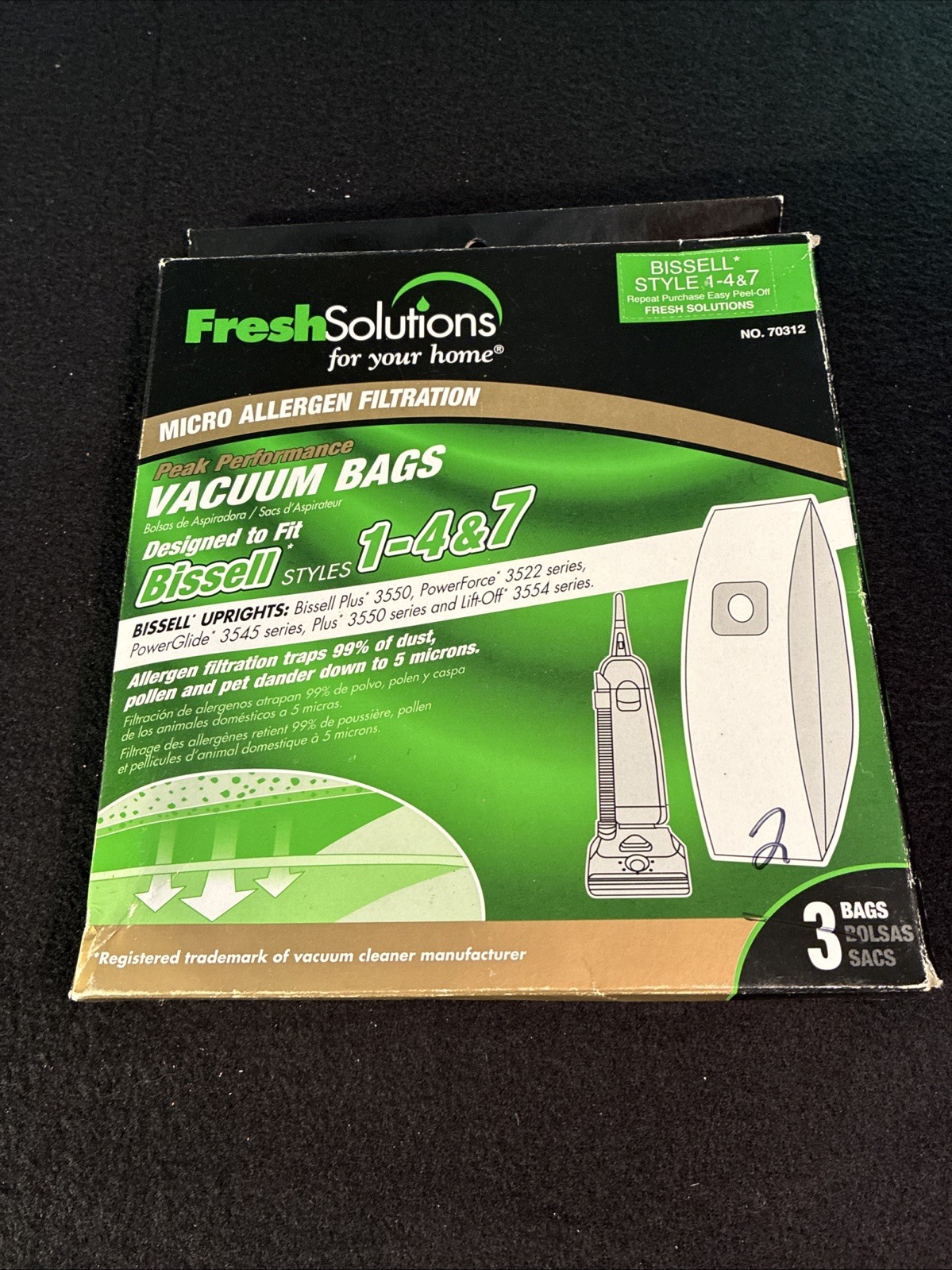 5 FRESH SOLUTIONS ENVIROCARE Micro Allergen Bissel Styles 1-4 & 7 Vacuum Bags gallery