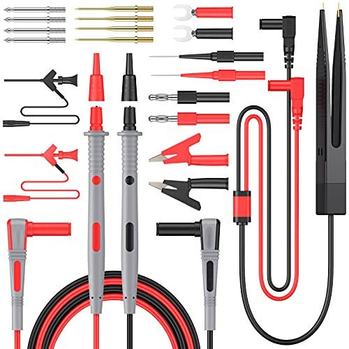 Multi Test Leads Kit - Electrical Multimeter Test Lead with Test Leads 21pcs gallery
