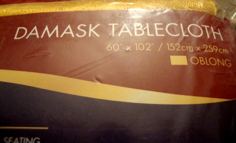 Holiday Time Elegant Tablecloth Damask Home Decor Oblong 60"x 102" Christmas 228 gallery