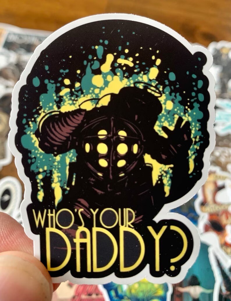 Bioshock Sticker Pack - 25/50 Stickers - Vinyl Decal Infinite Big Daddy Plasmid gallery