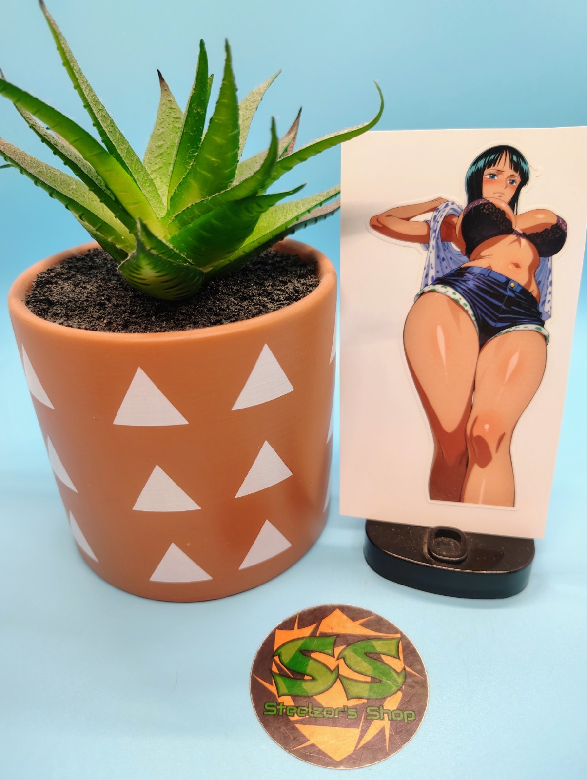 (4.5 Inches) One Piece - Nico Robin (Oppai #3) - Water-Resistant Vinyl Sticker gallery