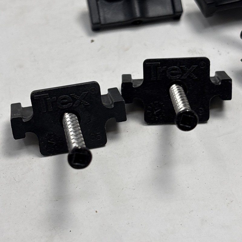 Trex Hidden Deck Fasteners Clips + Screws Railing Accs Bulk Lot Square Bit gallery