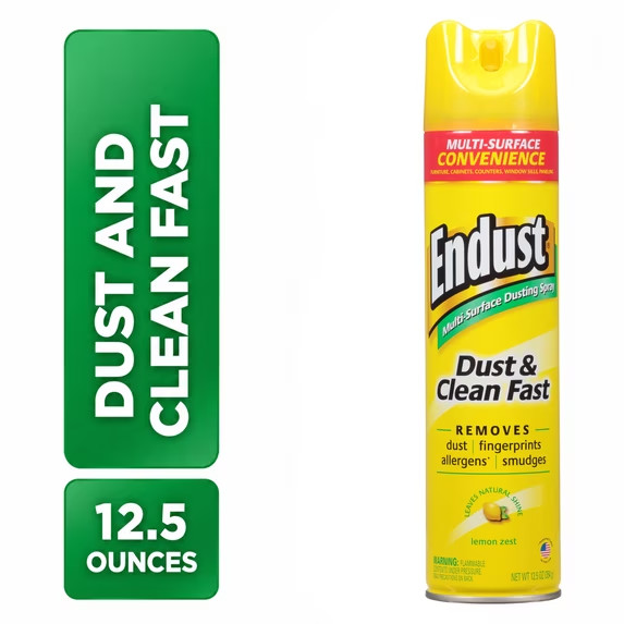 Endust® Multi-Surface Dusting and Cleaning Spray, Lemon Zest, Aerosol, 12.5 oz. gallery