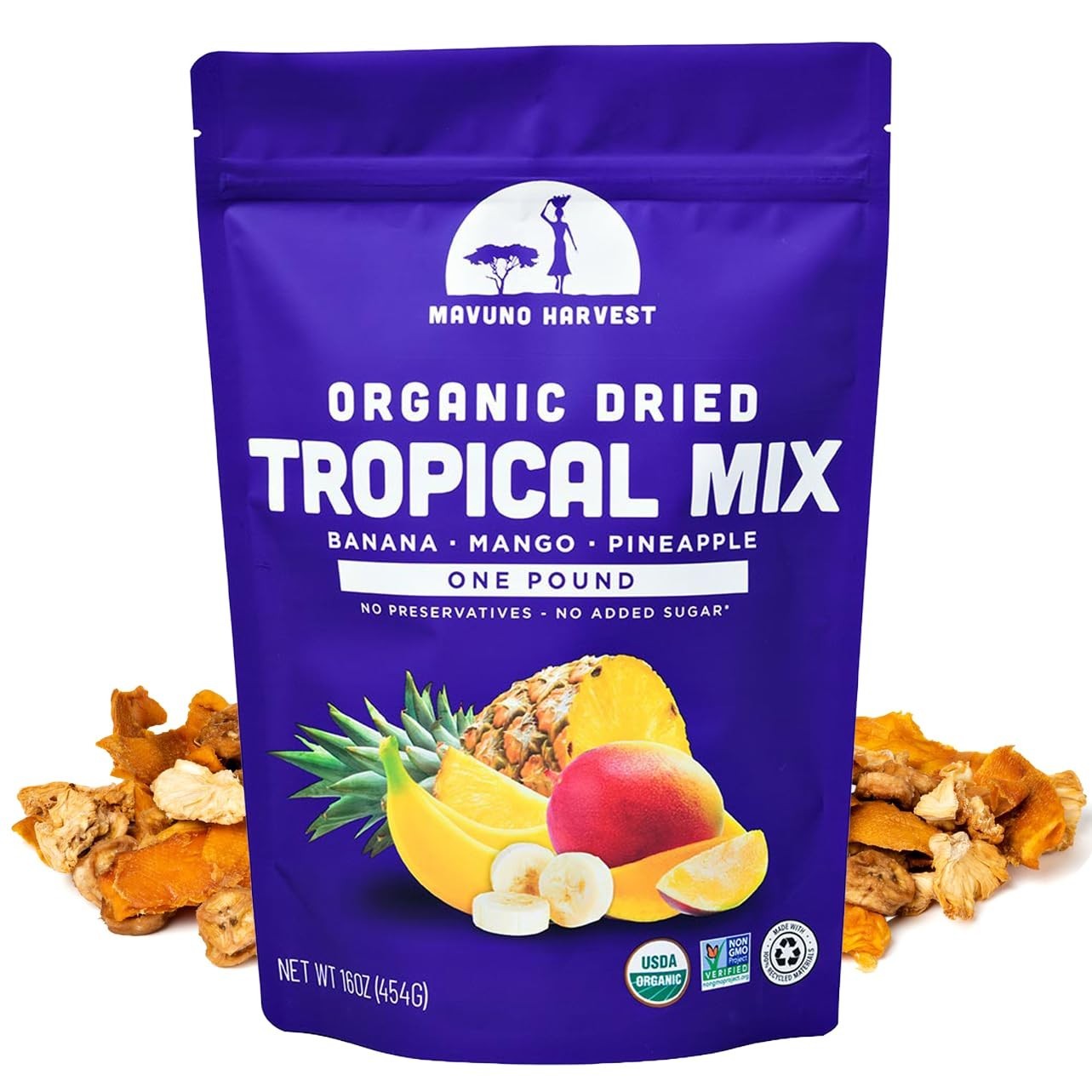Tropical Mix Dried Fruit Snack | Unsweetened Organic Mixed Dried Fruit | Glut... gallery
