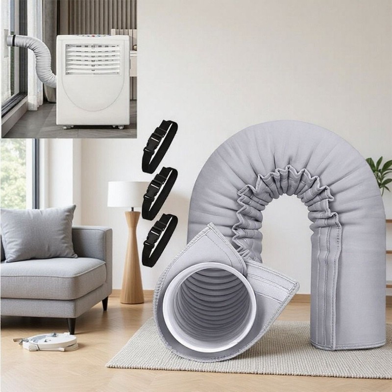 AC Insulated Hose Cover Wrap Reusable Insulated Hoses Duct Vent Cover Protective gallery