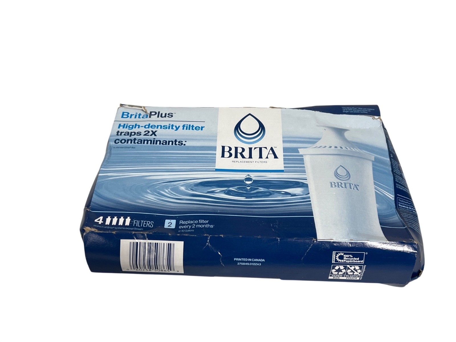 3 Pack Brita Plus Standard Water Filters for Pitchers and Dispensers - gallery