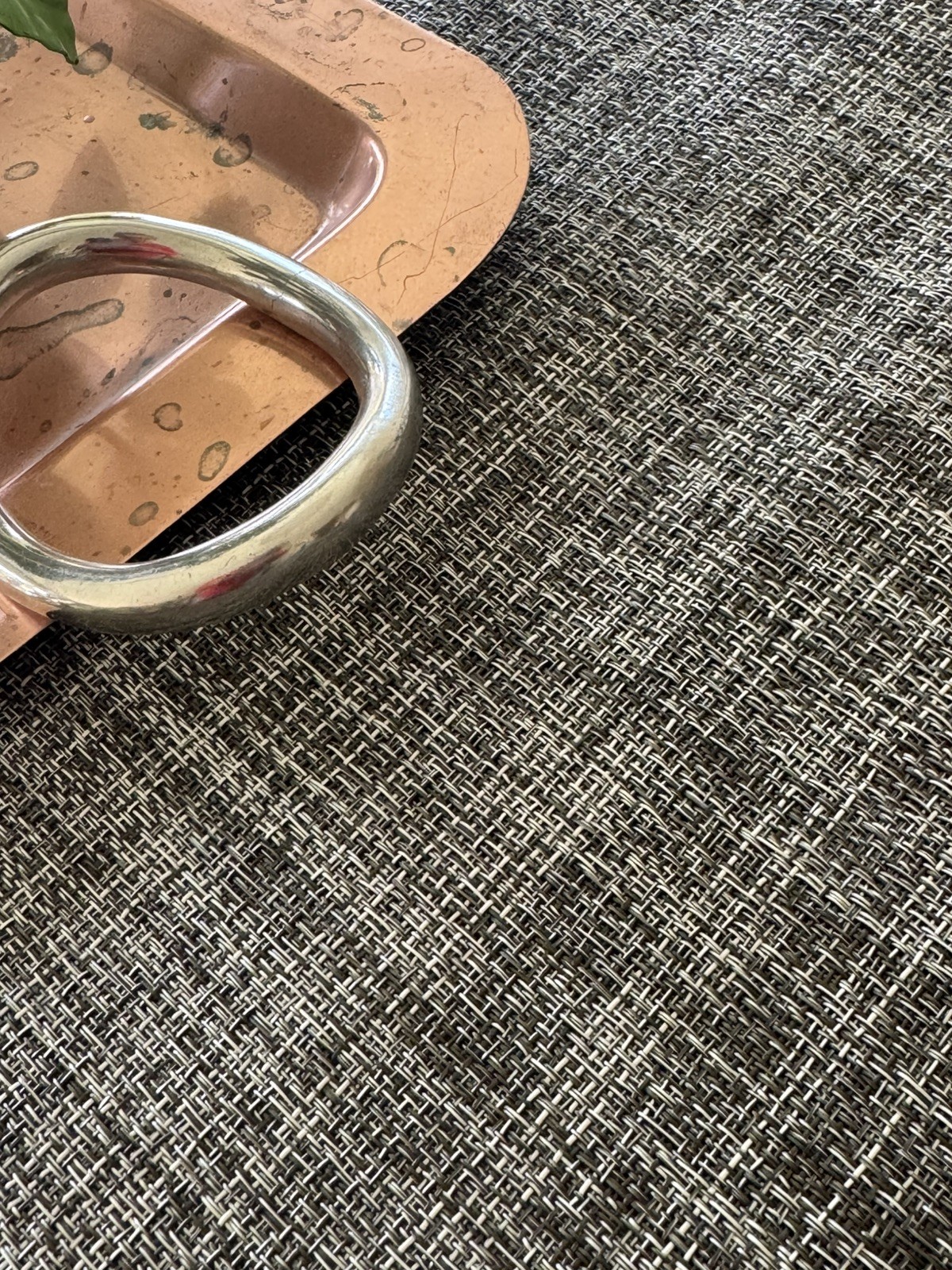 NEW Chilewich 14” x 72” Boucle Table Runner in Pebble Color-way, Made in US gallery