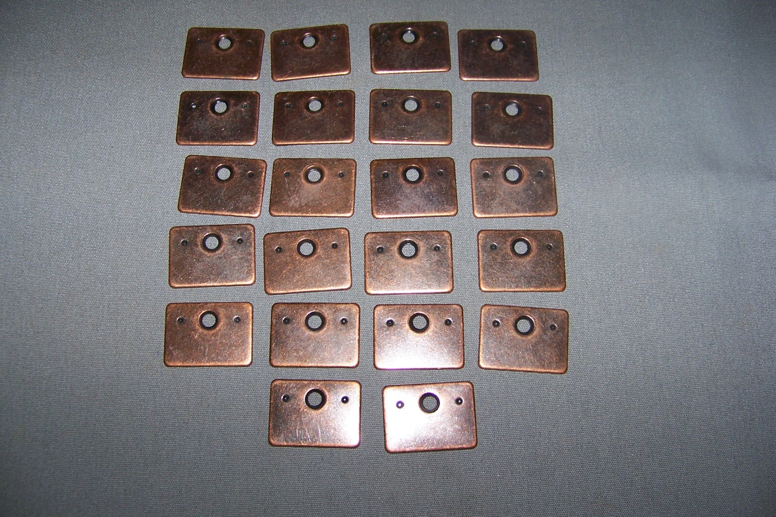 Twenty -Two, Reproduction, LIGHTWEIGHT, Tin/Metal, Small Plates- SEE INFO gallery