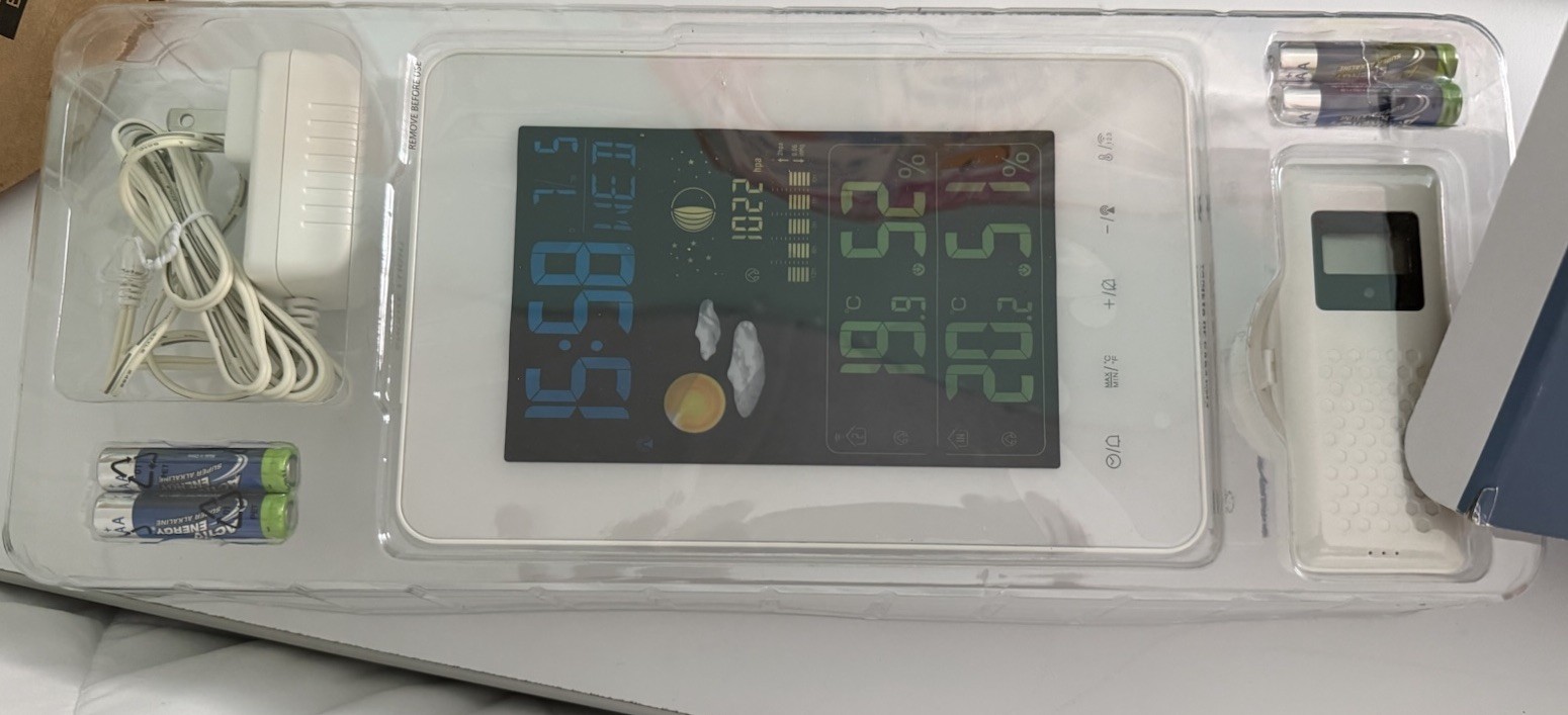 Digital Weather Station New In Package White W Remote/ Batteries Included gallery