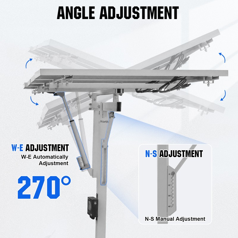 ECO-WORTHY Solar Panel Single Axis Tracking System with Tracker Controller gallery