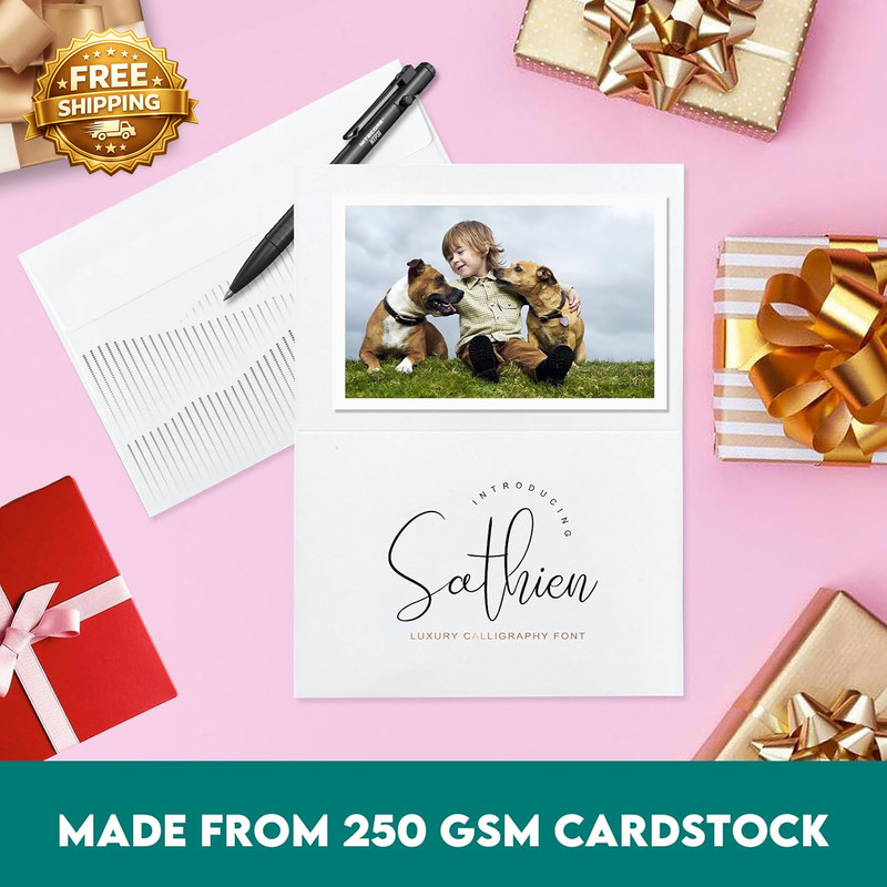 100 Pack White Blank Cards and 100 Pack Envelopes 4X6 Note Greeting gallery
