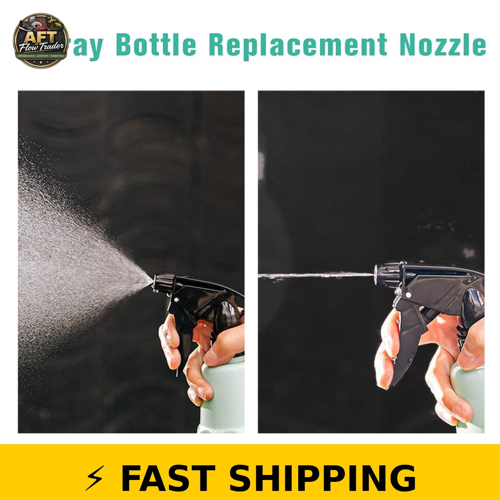 CarCarez Adjustable Trigger Spray Nozzles - 6 Pack Black gallery