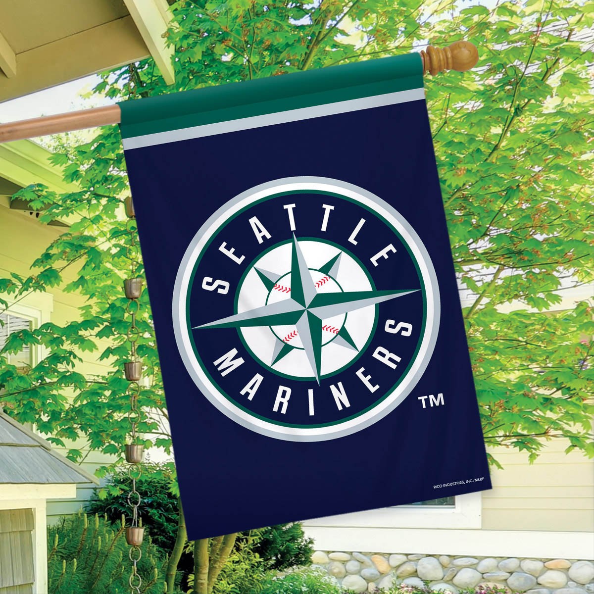 Sparo Seattle Mariners MLB Licensed House Flag gallery