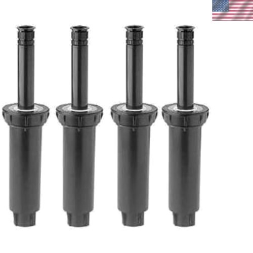 Adjustable 4 Inch Stainless Steel Pop Up Sprinkler - 4 Pack for Easy Coverage gallery