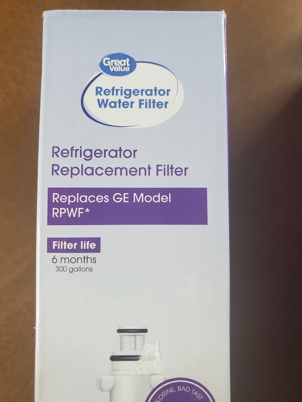 Refrigerator Replacement Filters Replaces GE model RPWF, Great Value Brand (2) gallery
