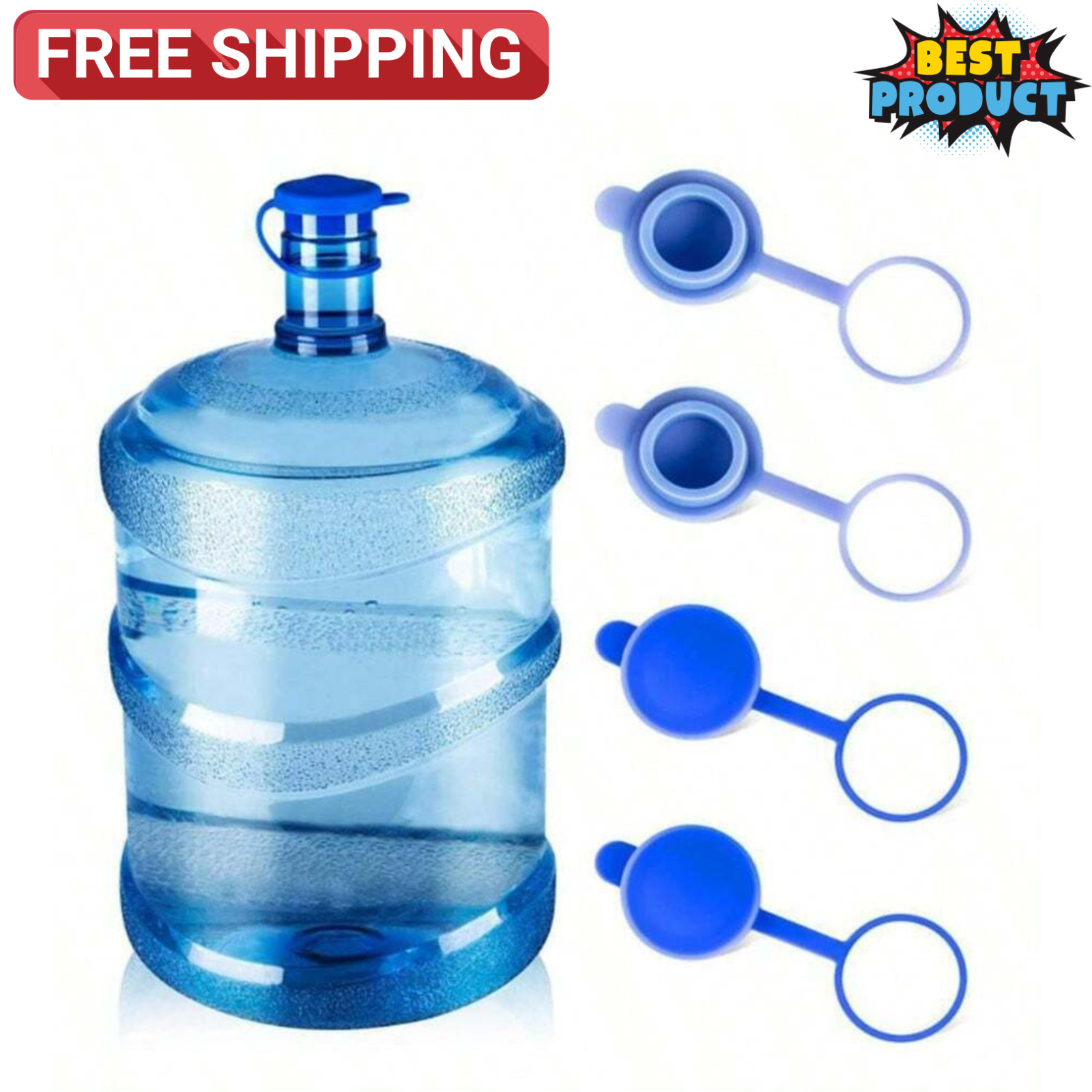2/3Pc Reusable 5 Gallon Water Jug Caps Leak Proof Bottle Lids 55mm Water Bottles gallery