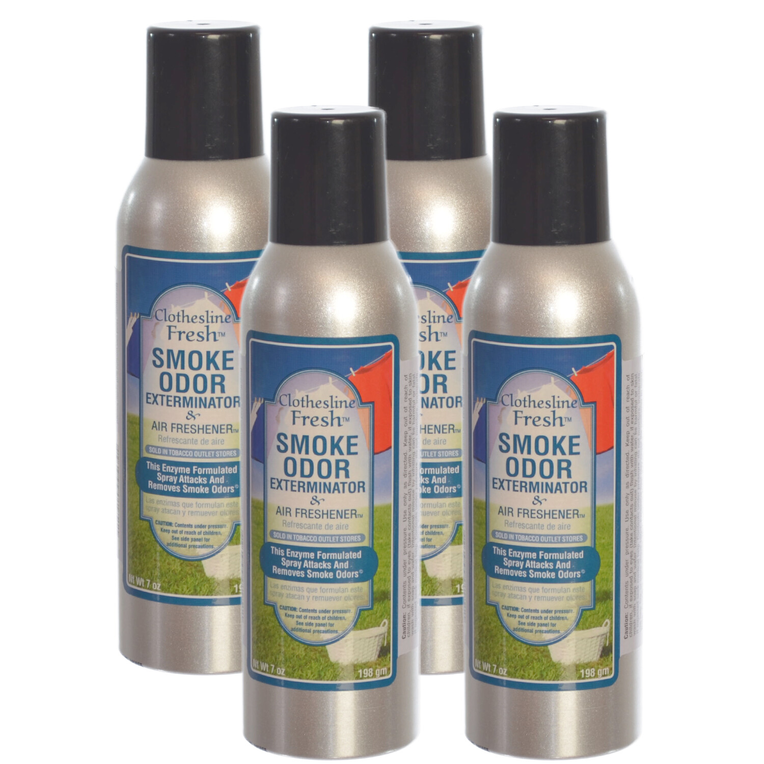 Smoke Odor Exterminator Remove Smell 7oz Spray Air Freshener Clothesline Fresh-4 gallery