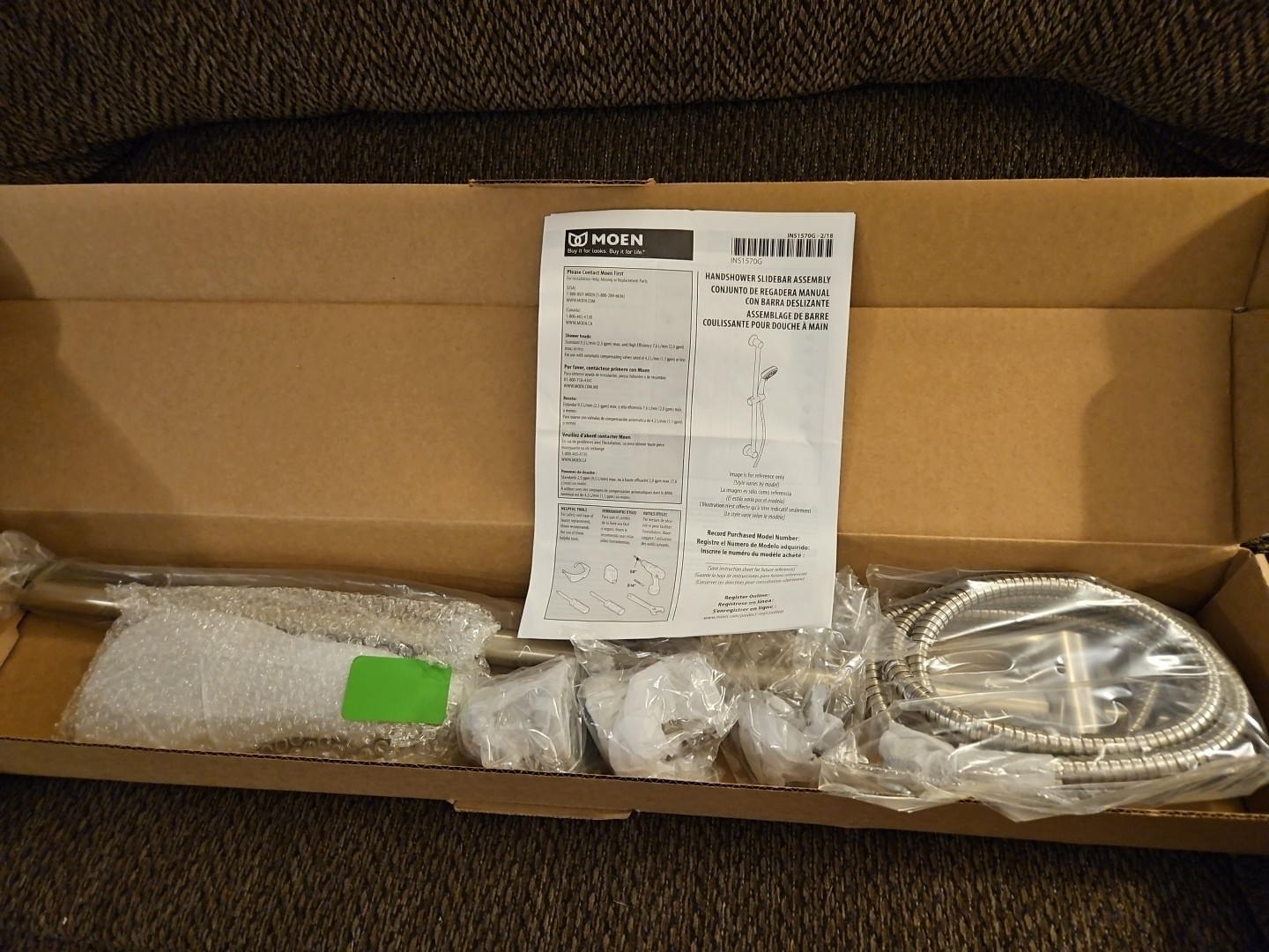 💲 Moen Twist S3870EPBN Multi-Function Hand Shower Package - Brushed Nickel $817 gallery