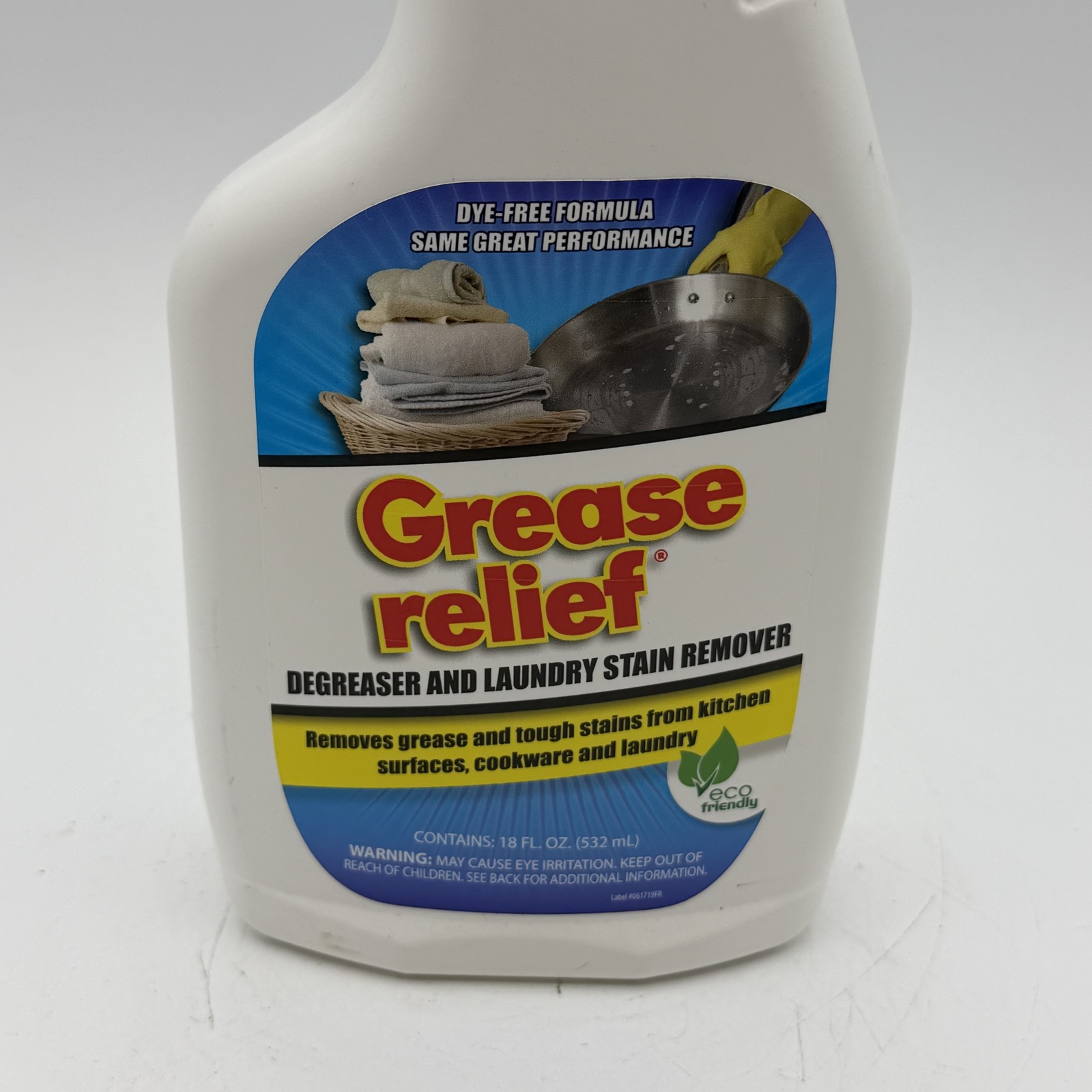 Grease Relief Degreaser & Laundry Stain Remover Spray 18 fl oz Dye-Free gallery