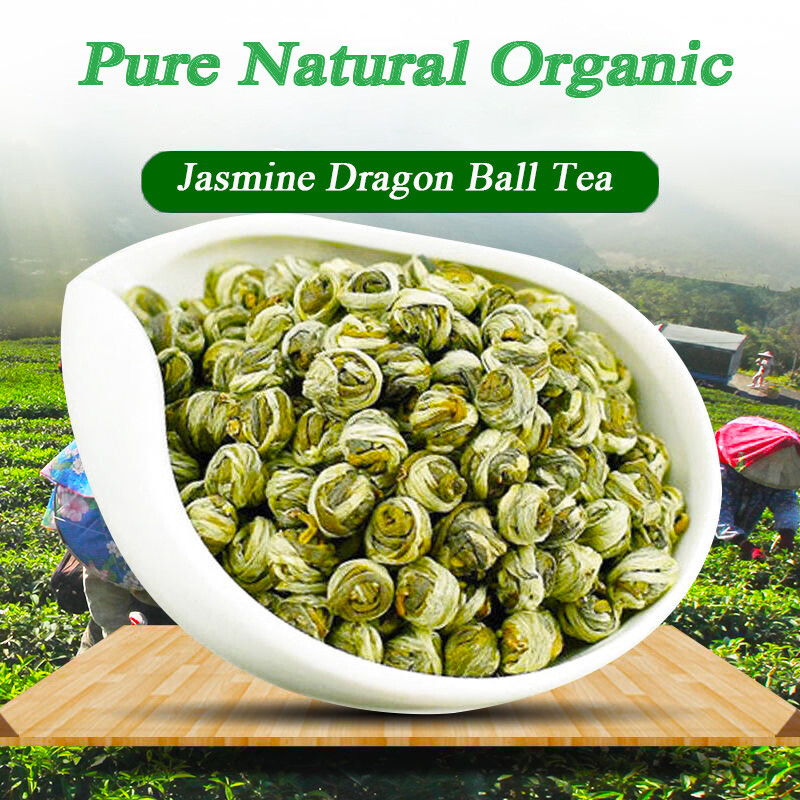 Pure Organic Green Tea Loose Leaf Chinese King Grade Jasmine Dragon Ball Tea gallery