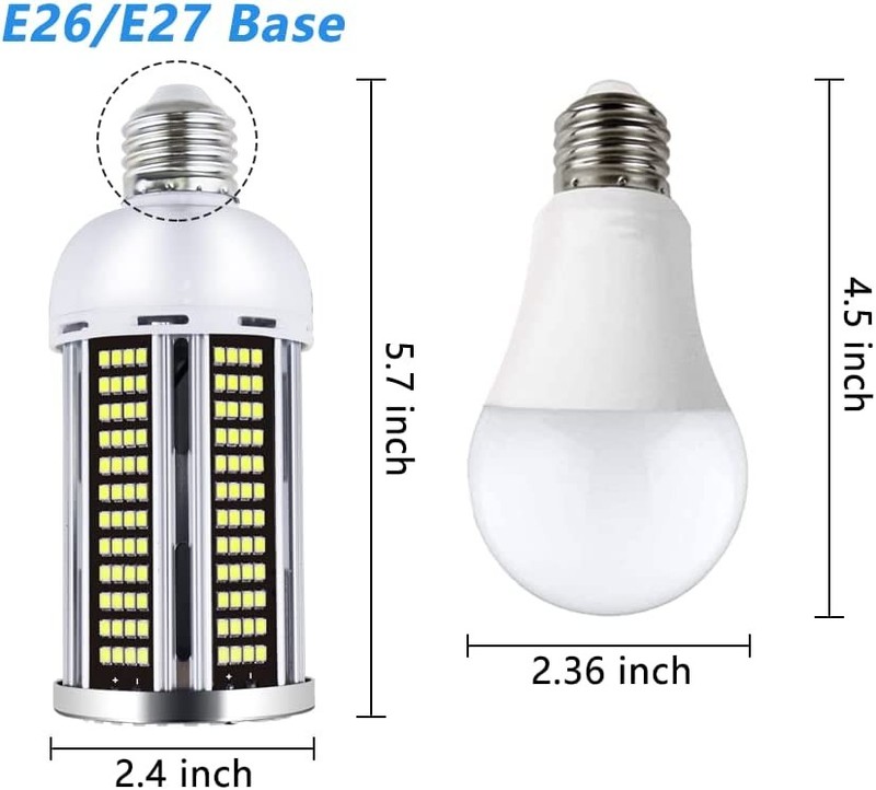400W Equivalent LED Corn Light Bulb 40W 5000Lumen 5000K Daylight White E26/27 gallery