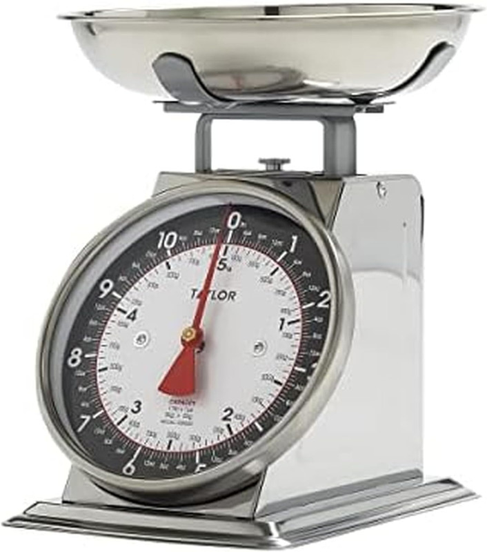Mechanical Kitchen Food Scale with Bowl Weighs up to 11Lbs Measures in Grams gallery