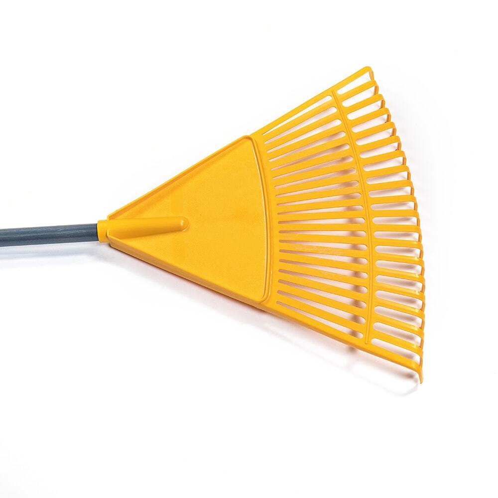 True Temper Real Leaf Rake for Kids, Durable, Hardwood Handle, Yellow, 54" gallery