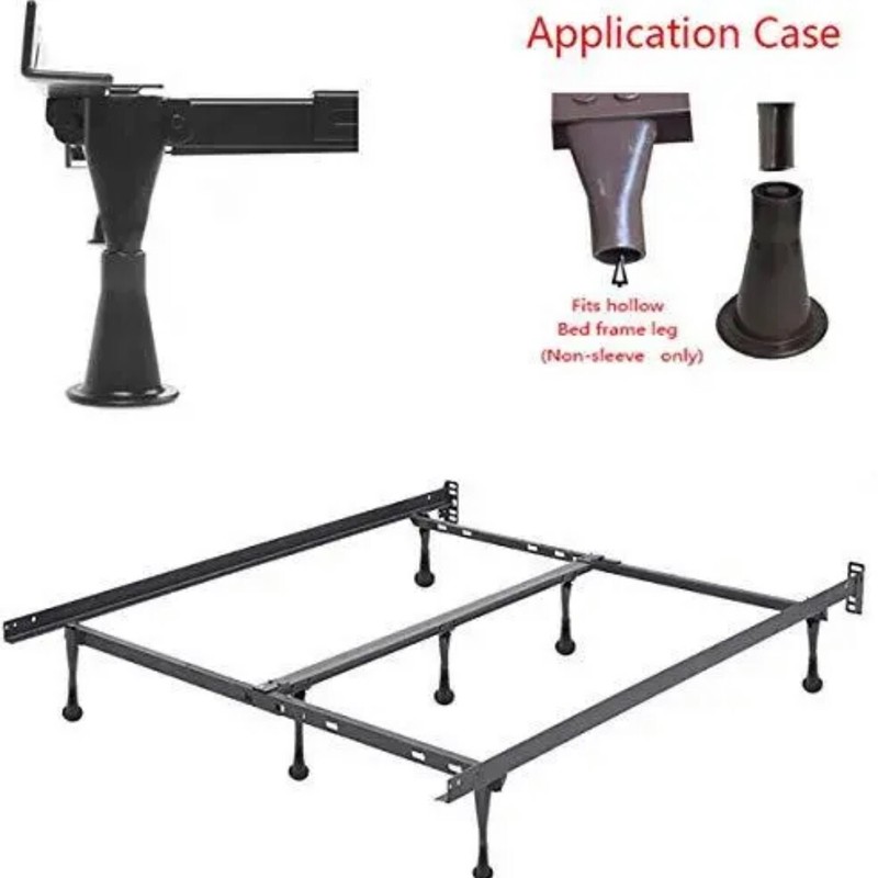 4 Pack Plastic Bed Frame Glide Legs - Replace Wheels - Replacement Feet for Bed gallery