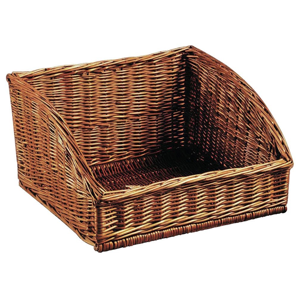 Tapered Storage Basket Square Natural Willow - 18"L x 18"W x 5" to 10"H gallery