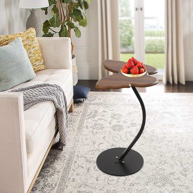 22.83 in Tall End Table Sofa Side Table Multi-purpose Small Space Table gallery