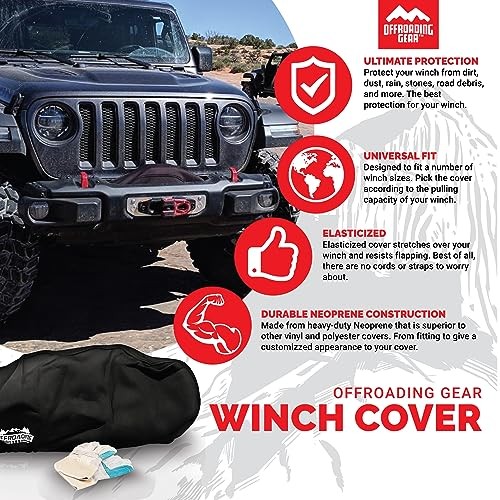 4x4 Waterproof and Dust-Resistant Heavy-Duty Winch 8000-10000 lbs Winches gallery