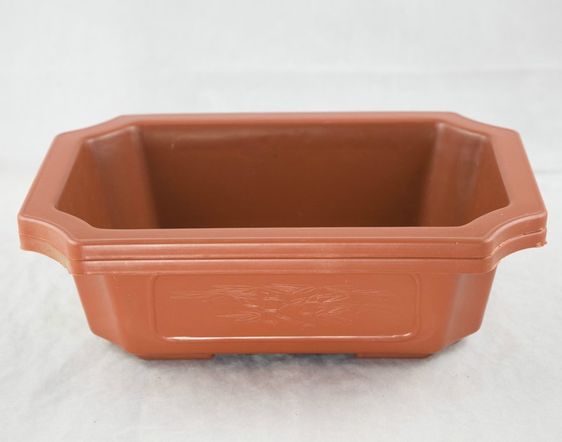 2 Rectangular Plastic Bonsai Training Pot, Succulent Planter 9.25"x 6.5"x 2.75" gallery