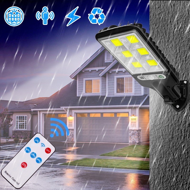 1000000LM LED Solar Motion Sensor Light Bright Garden Outdoor Street Wall Lamp gallery